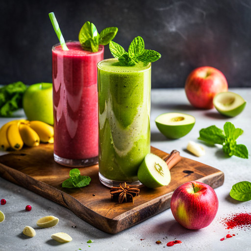 Elma ve Çilekli ev yapımı smoothie Muz 90375