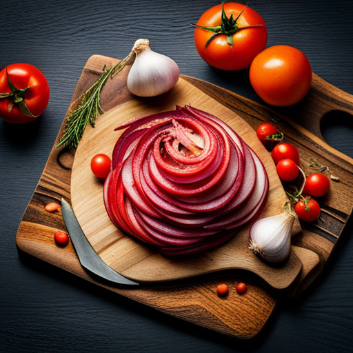 A delicious dish of Onions and tomatoes 92945